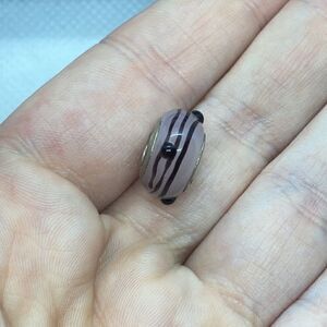 💛 925 Purple Glass Charm